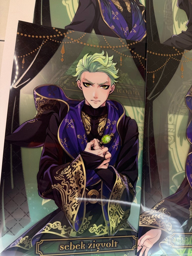 Twisted Wonderland  Clear File Set Diasomnia Malleus Sebek Silver Lilia