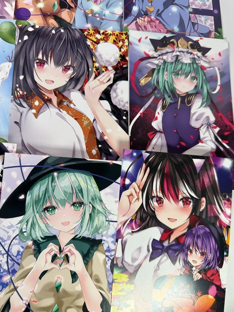 Touhou Project Postcard Set Remilia Reimu Wakasagi Hime Cirno