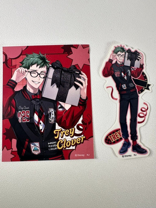 Twisted Wonderland Union Birthday Sticker Set Heartslabyul Trey Clover