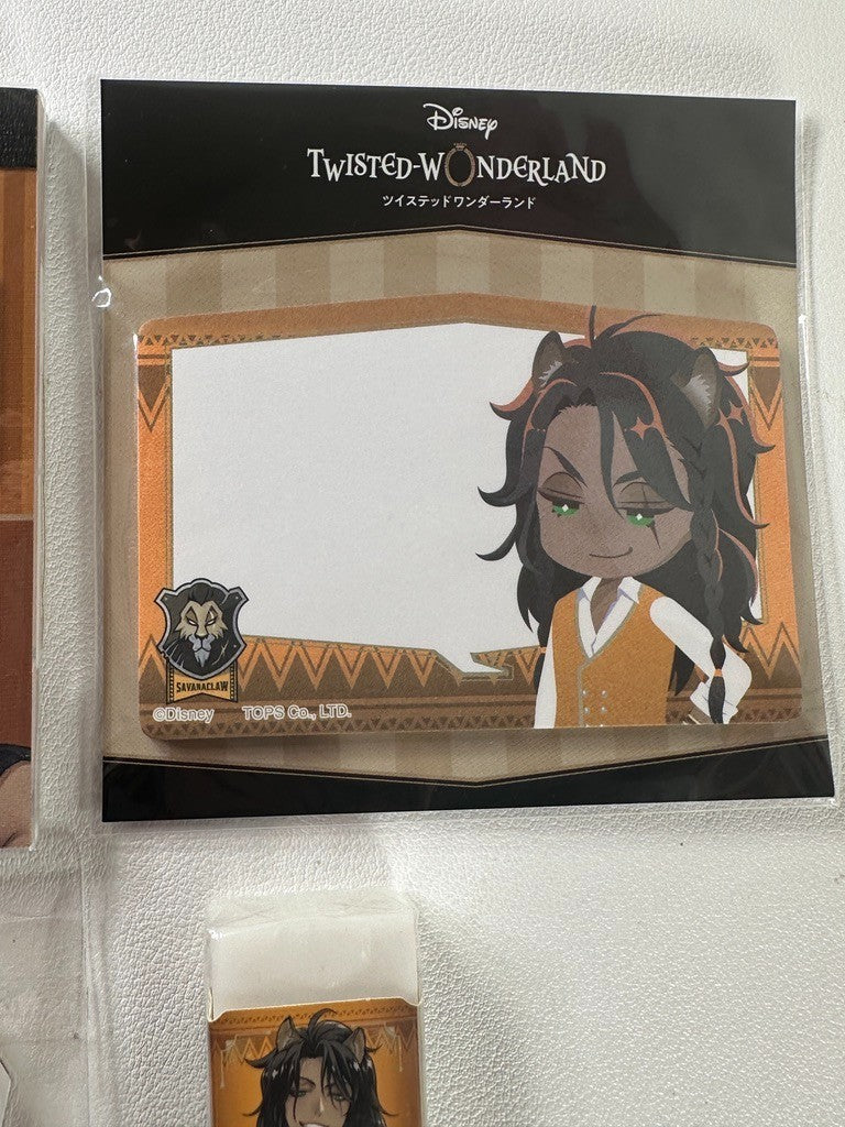 Twisted Wonderland Savanaclaw Mini Notepad Set Leona Kingscholar Ruggie Bucchi