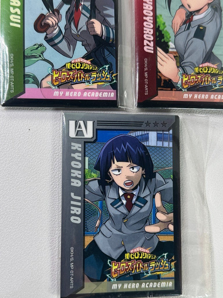 My Hero Academia Rectangle Can Badge Set Tsuyu Kyoka Momo