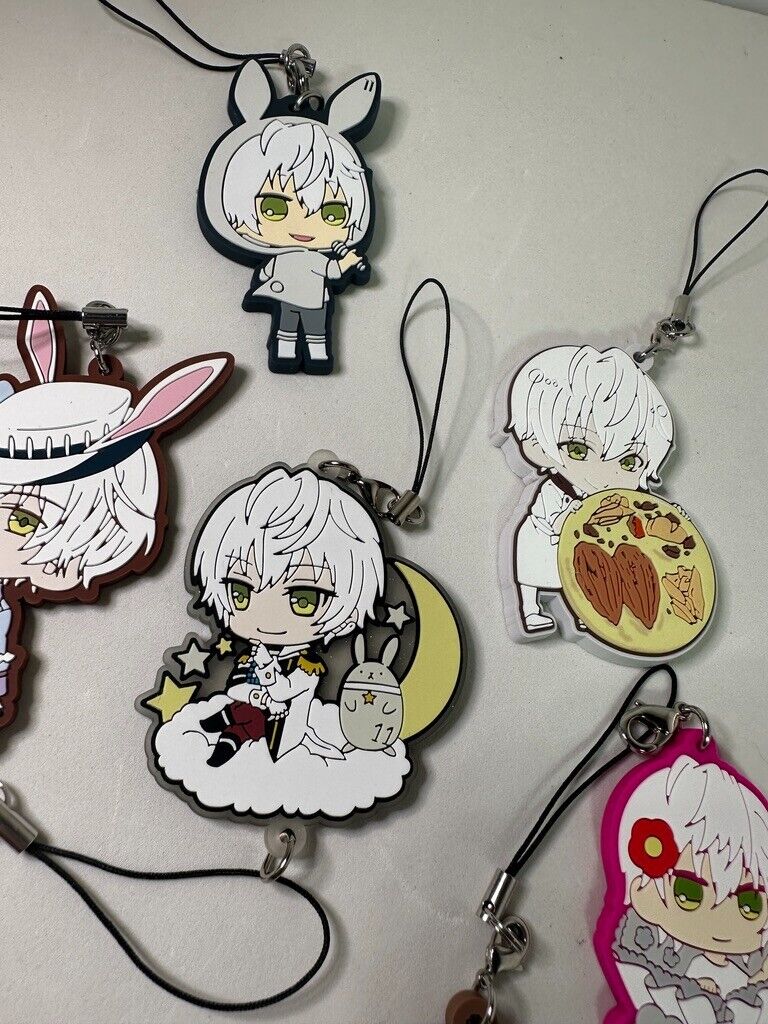 TSUKIUTA TSUKIUSA Procellarum Six Gravity Rubber Charm Shun Shimotsuki Set