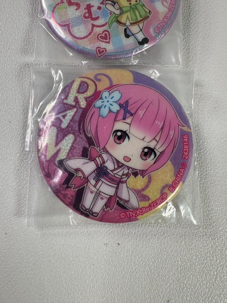 Re: Zero - Starting Life in Another World Ram Can Badge Set