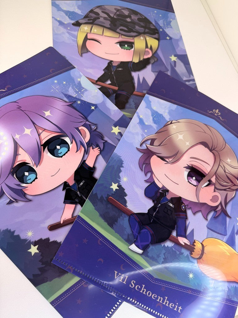 Twisted Wonderland Clear File Set Pomefiore Rook Epel Vil Gym