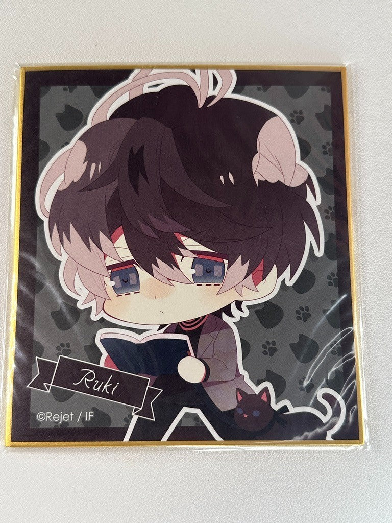Diabolik Lovers Vampire Warrior Lottery Shikishi Board Ruki Mukami Cat