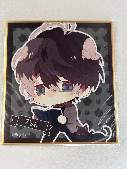 Diabolik Lovers Vampire Warrior Lottery Shikishi Board Ruki Mukami Cat