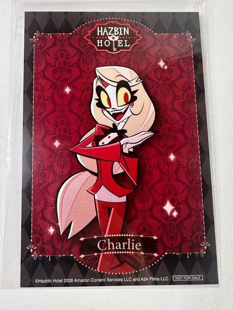 Hazbin Hotel Smile Base Cafe Postcard Charlie Morningstar