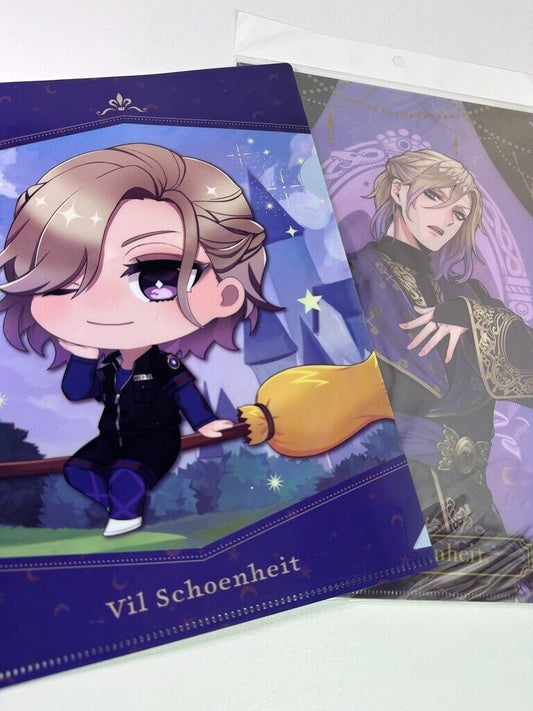 Twisted Wonderland Clear File Set Pomefiore Vil Schoenheit Gym Ceremony