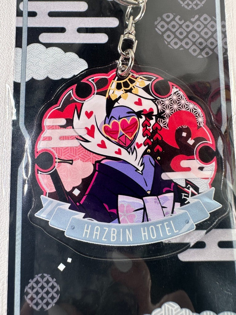 Hazbin Hotel Animate Cafe Kimono Acrylic Keychain Valentino
