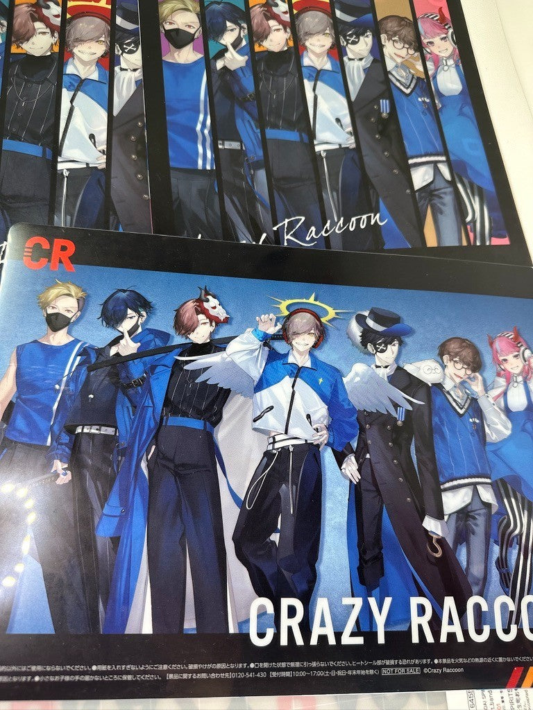 Crazy Racoon Clear File Set Selly Ras Mando