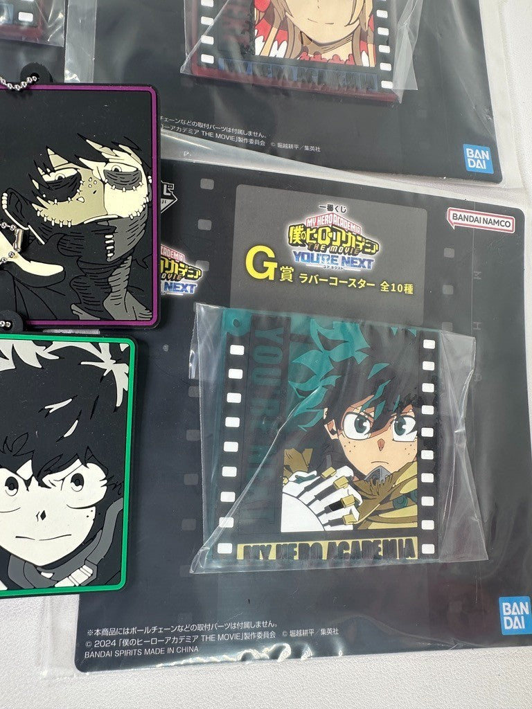 My Hero Academia Ichiban Kuji Prize G Rubber Charm Set Mirio Izuko Dabi Overhaul