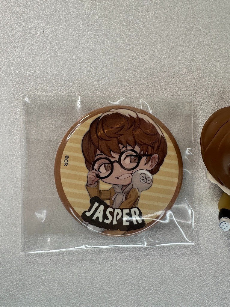 PREOWNED Crazy Racoon Can Badge Ichiban Kuji Mini Figure Jasper