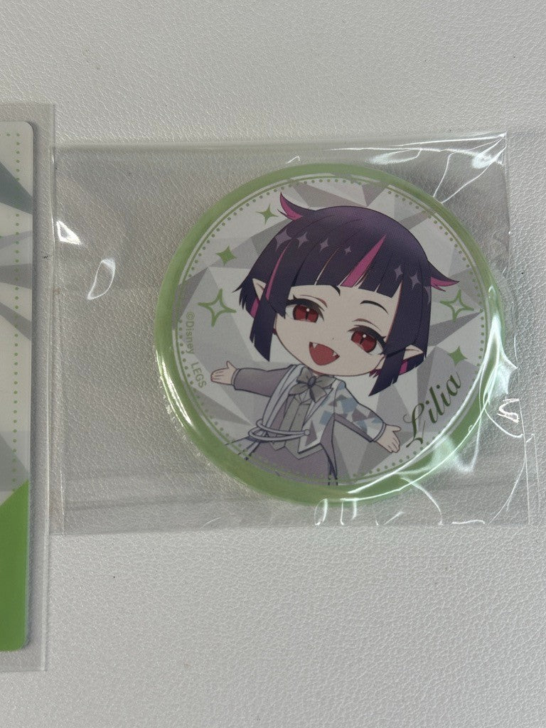 Twisted Wonderland Cafe Card Can Badge Diasomnia Lilia Vanrouge