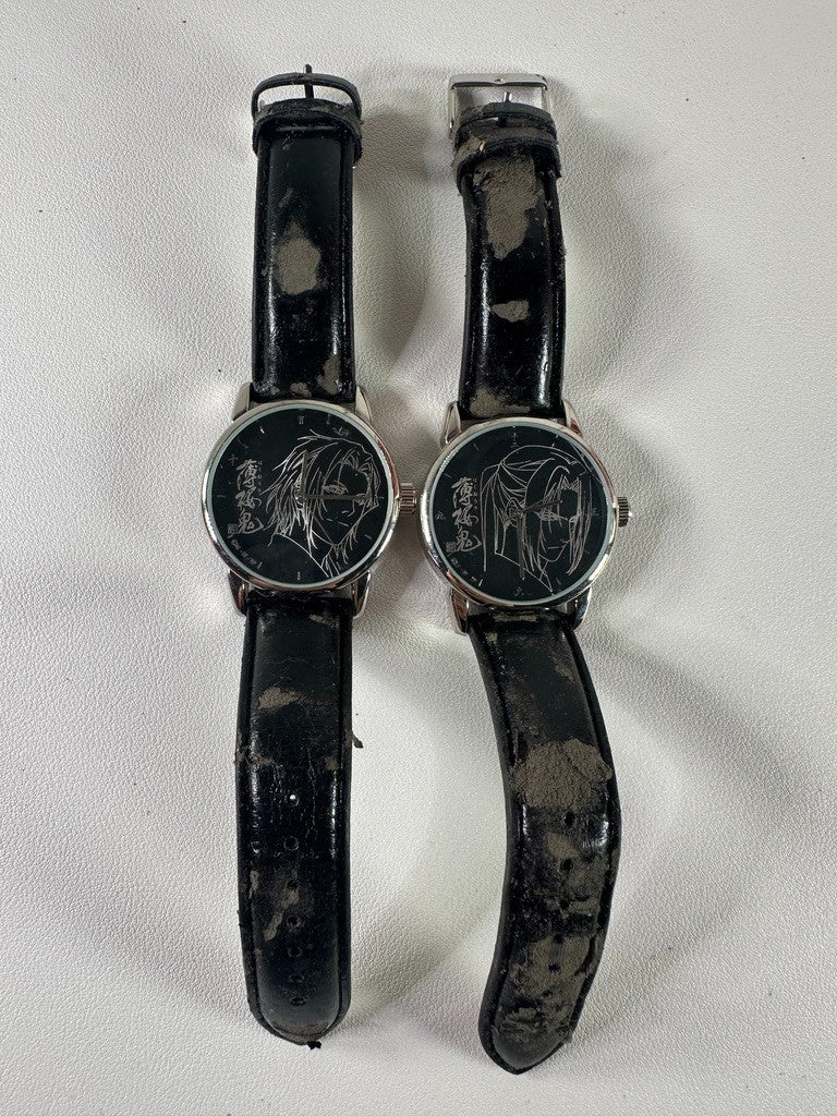 DAMAGED AS IS Hakuouki Wrist Watch Set Souji Okita