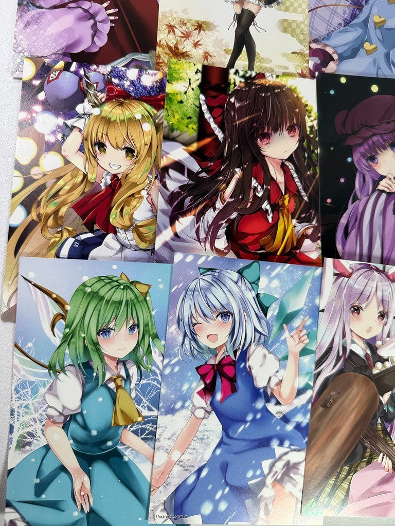 Touhou Project Postcard Set Remilia Reimu Cirno Wakasagi Hime Flandre