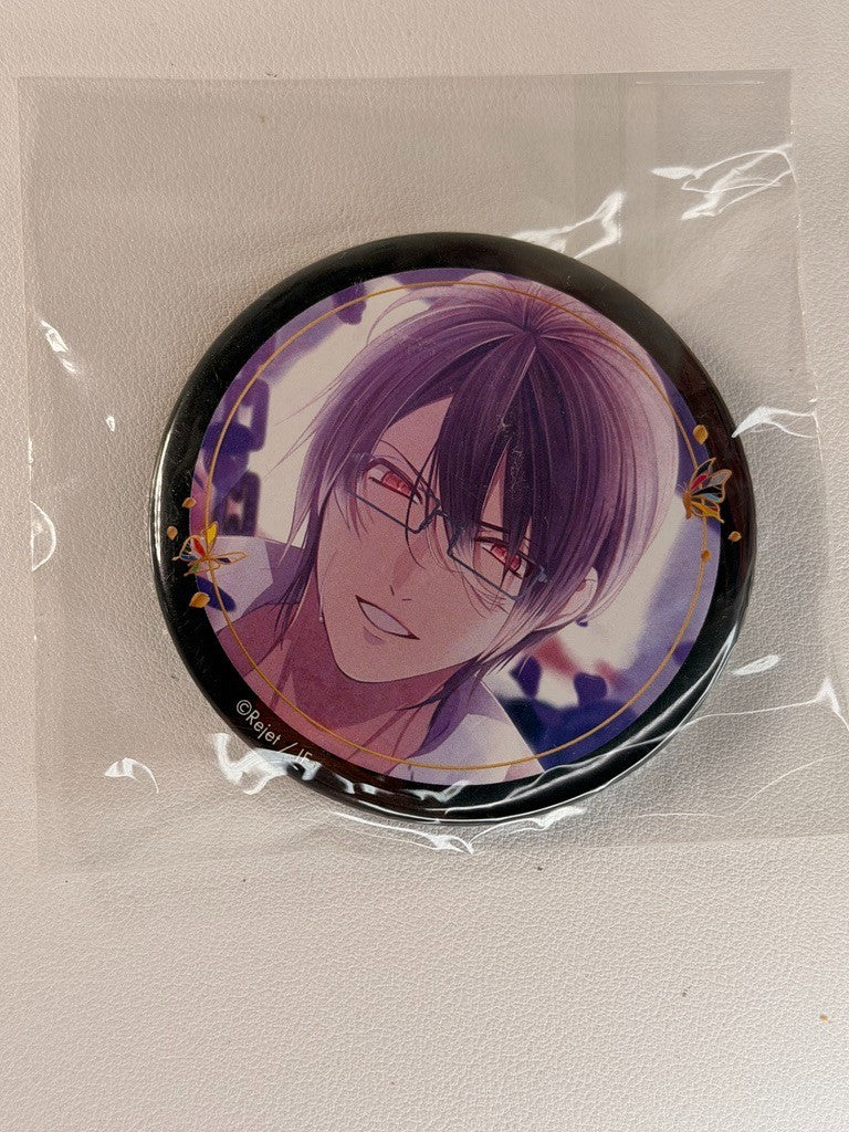 Diabolik Lovers Medium Can Badge Reiji Sakamaki Black Border