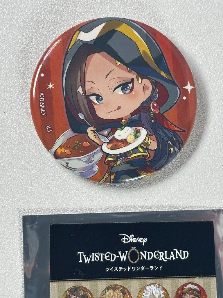 Twisted Wonderland Chara Peko Can Badge Scarabia Jamil Viper