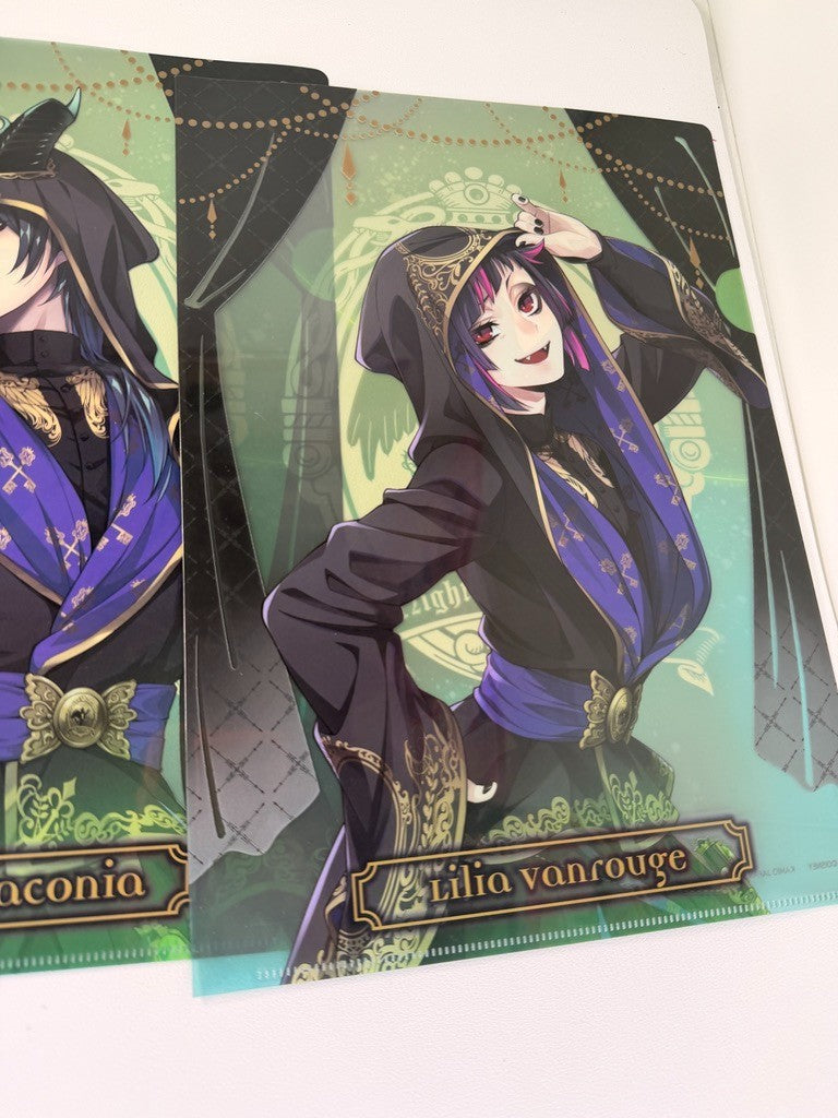 Twisted Wonderland  Clear File Set Diasomnia Malleus Sebek Silver Lilia