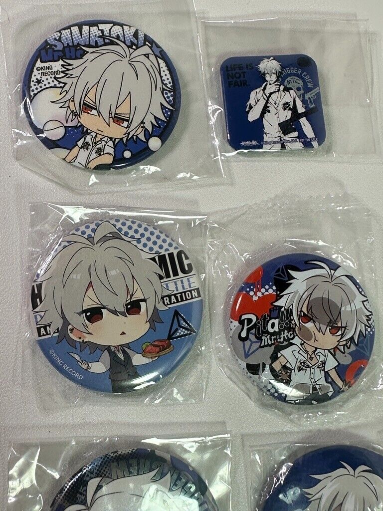 Hypnosis Mic Division Rap Battle Mad Trigger Crew Samatok Aohitsugi CanBadge Set