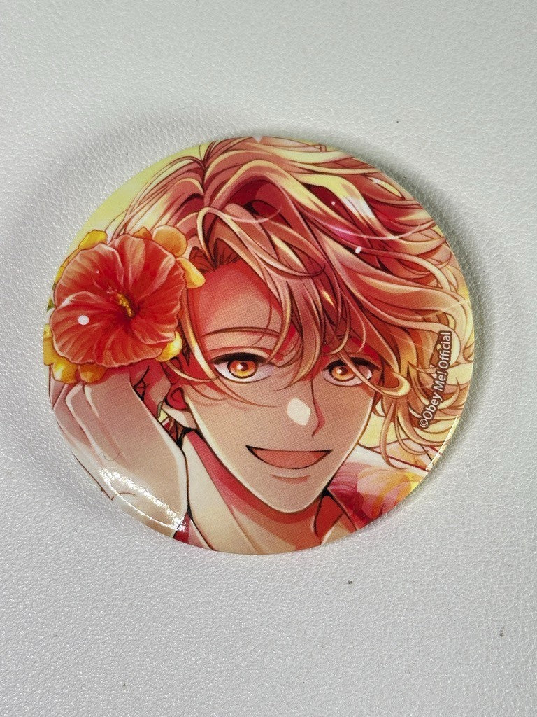Obey Me! Night Bringer Illustration Can Badge Asmodeus Smile