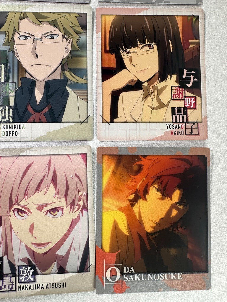 Bungo Stray Dogs Card Set Doppo Akiko Atsushi Osamu Ryunosuke Sakunosuke
