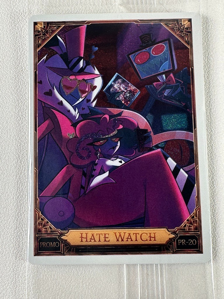 Hazbin Hotel Foil Promo Card Pr-20 Hate Watch Vox Velvette Valentino Vees