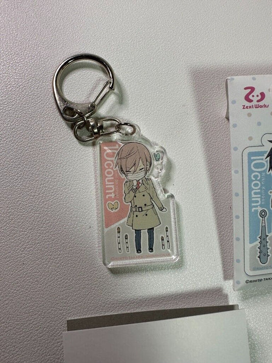 Ten Count Acrylic Key Chain Charm Shirotani Tadaomi 10 count Yaoi Sneeze