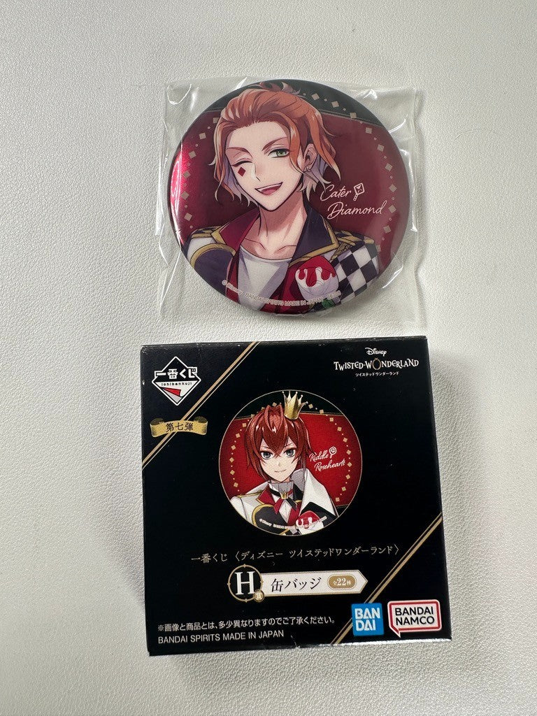 Twisted Wonderland Ichiban Kuji Can Badge Heartslabyul Cater Diamond