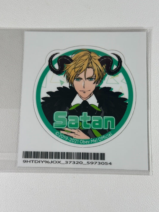 Obey Me! Marvelous Inc Circle Sticker Satan