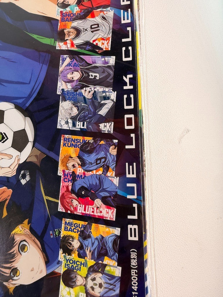Blue Lock Clear File Book Set Reo Nagi Bachira Chigiri Rin