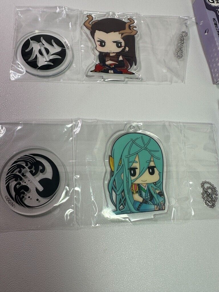 Touken Ranbu Online Animate Cafe Livelihood Acrylic Stand Key Holder Chiyogane