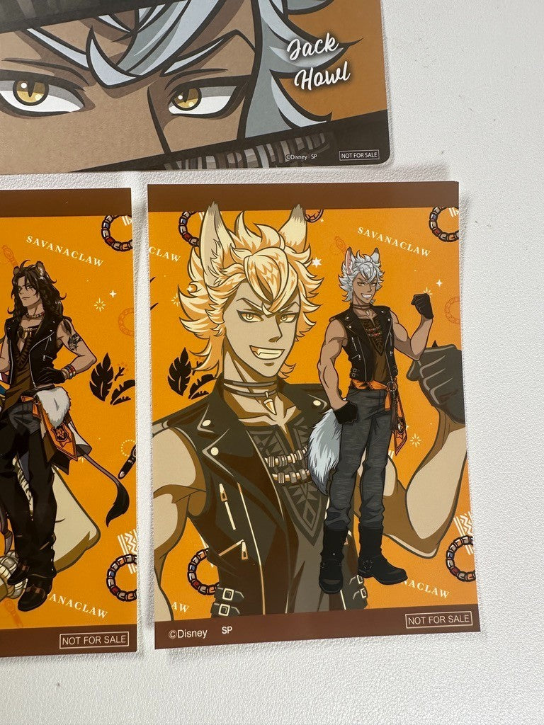 Twisted Wonderland Savanaclaw Bookmark Card Set Leona Kingscholar Jack Howl