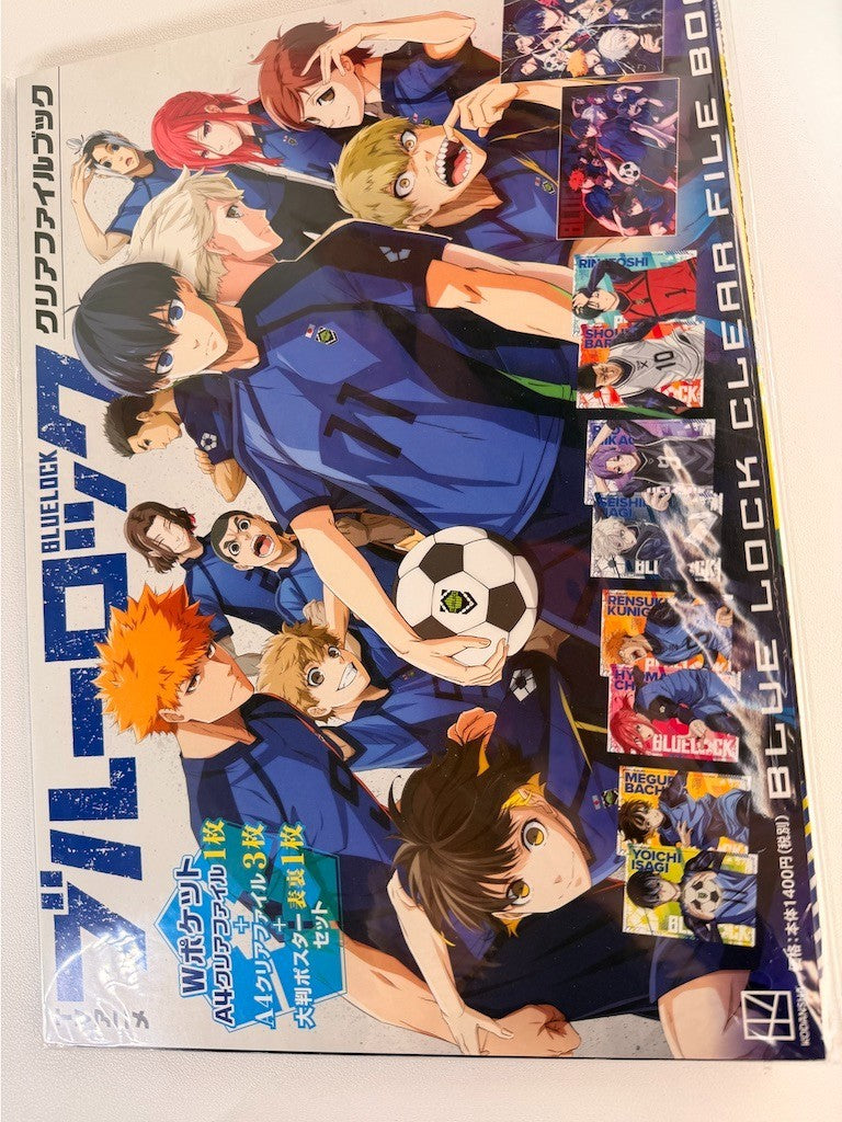 Blue Lock Clear File Book Set Reo Nagi Bachira Chigiri Rin