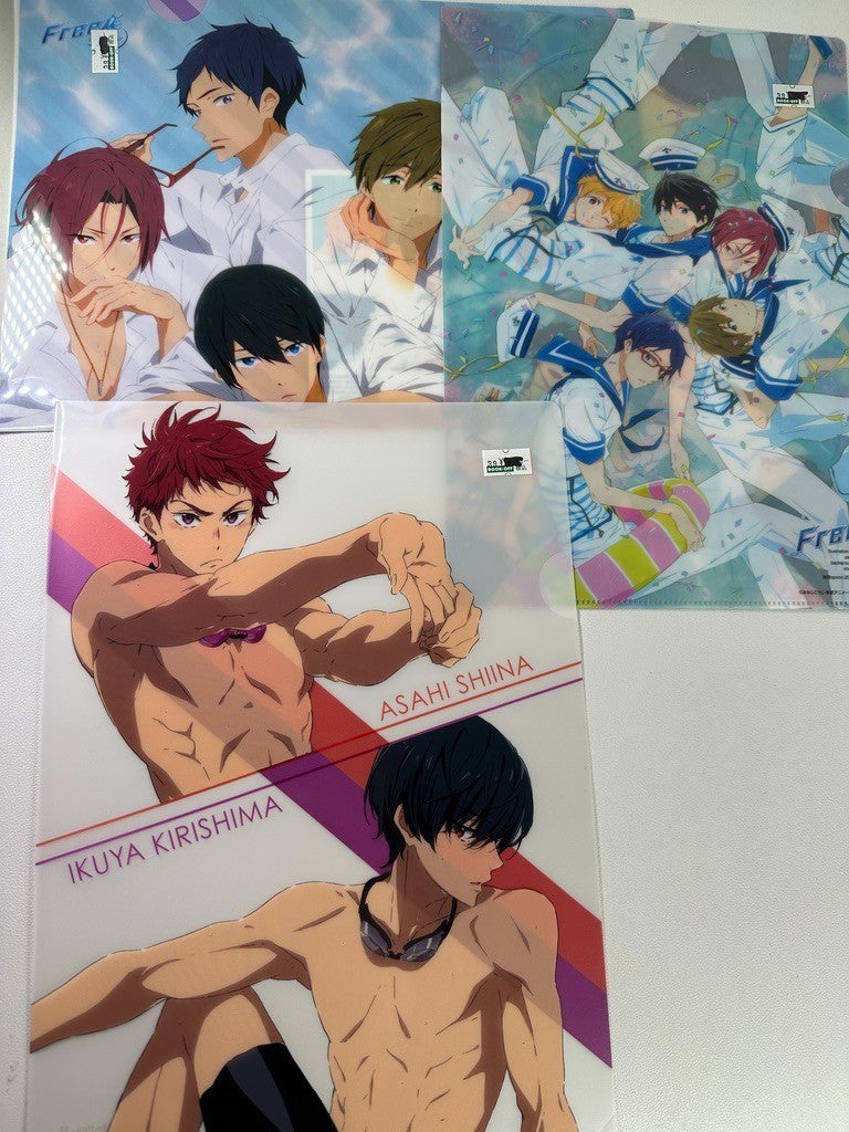 Free! Iwatobi Swim Club Eternal Summer Clear File Set Haruka Makoto Ikuya Nagisa