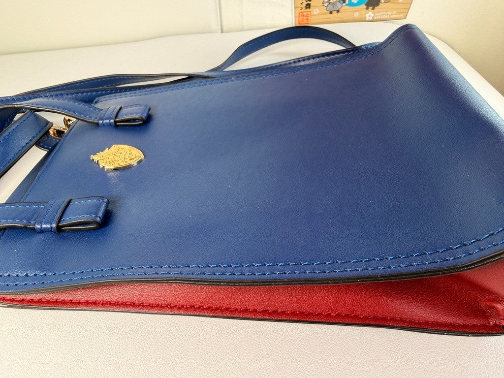 PREOWNED Twisted Wonderlandy Faux Leather Shoulder Bag Pomefiore Vil Epel Rook
