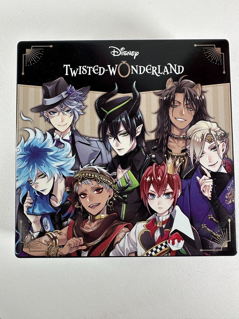 Twisted Wonderland Square Tin Riddle Leona Azul Kalim Vil Idia Malleus