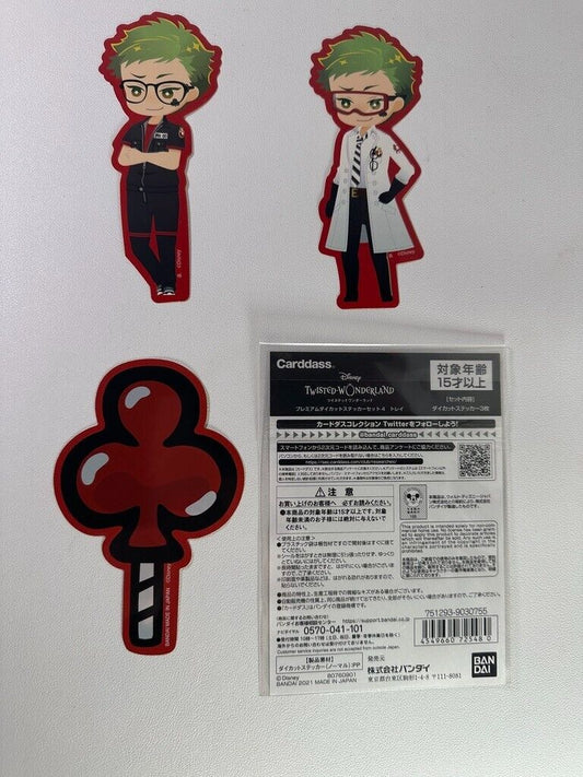 Twisted Wonderland Experimental Sticker Set Heartslabyul Trey Clover
