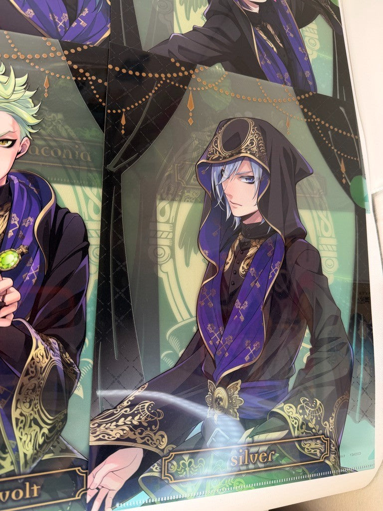 Twisted Wonderland  Clear File Set Diasomnia Malleus Sebek Silver Lilia