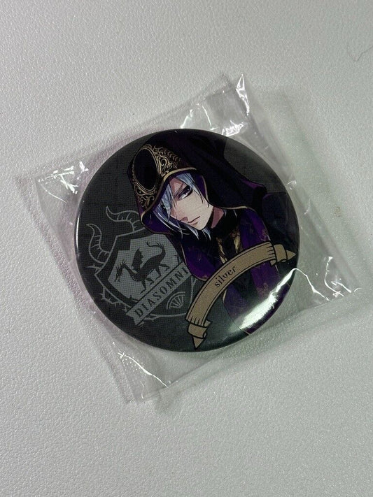 Twisted Wonderland Can Badge Diasomnia Silver Icon