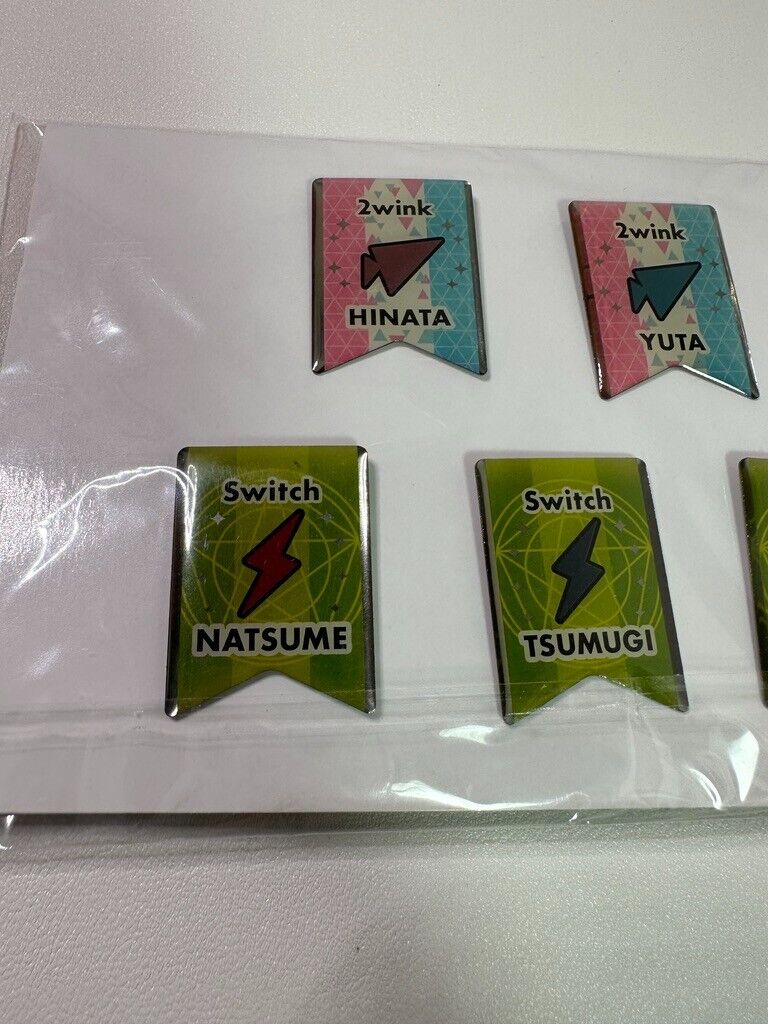 Ensemble Stars! TV Animation Purchase Bonus Pin Set Hinata Yuta Natsume Tsumugi