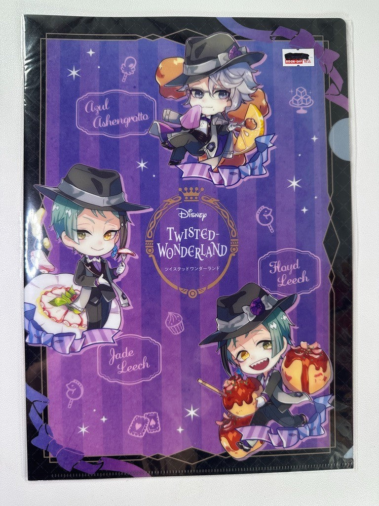 Twisted Wonderland Chara Peko Clear File Octavinelle Azul Jade Floyd Leech