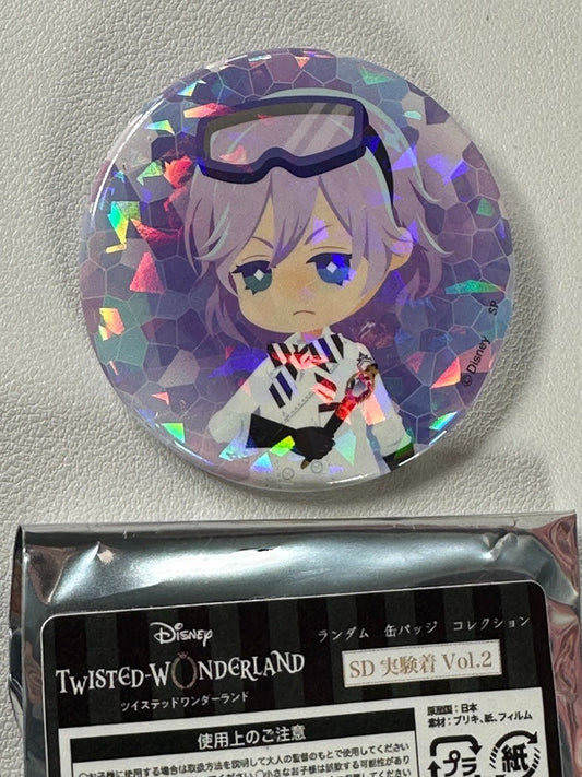 Twisted Wonderland Glitter Experimental Can Badge Pomefiore Epel Felmier