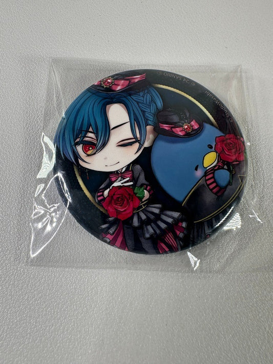 Devil Butler with Black Cat Sanrio Collaboration Can Badge Haures Clifford