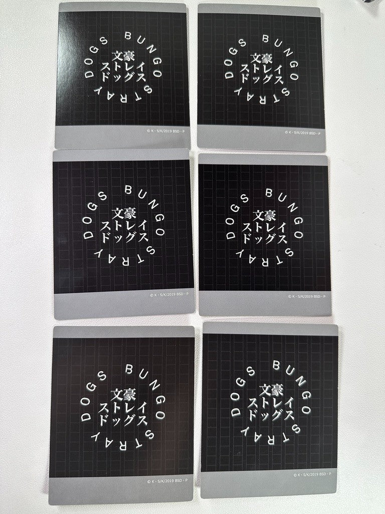 Bungo Stray Dogs Card Set Doppo Akiko Atsushi Osamu Ryunosuke Sakunosuke