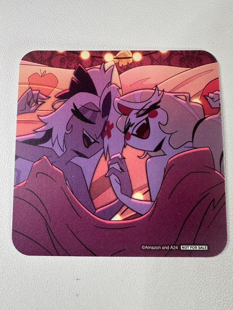 Hazbin Hotel Smile Base Cafe Paper Coaster Charlie Vaggie