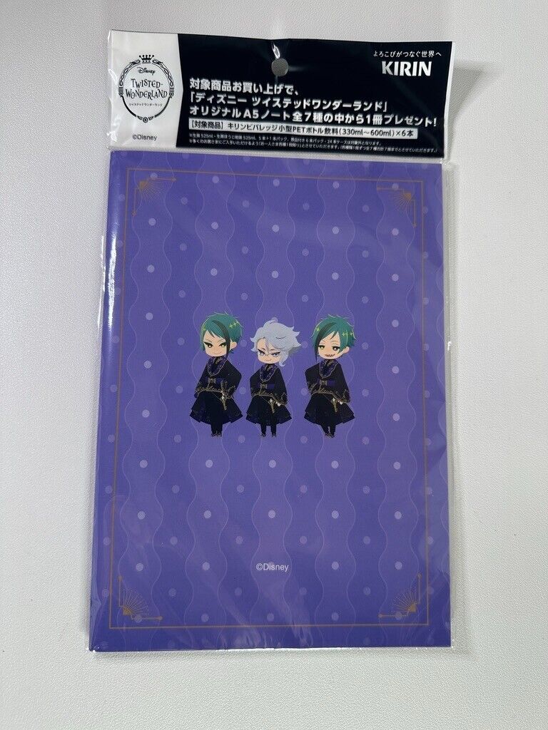 Twisted Wonderland Octavinelle A5 Notebook Jade Floyd Leech Azul Ashengrotto