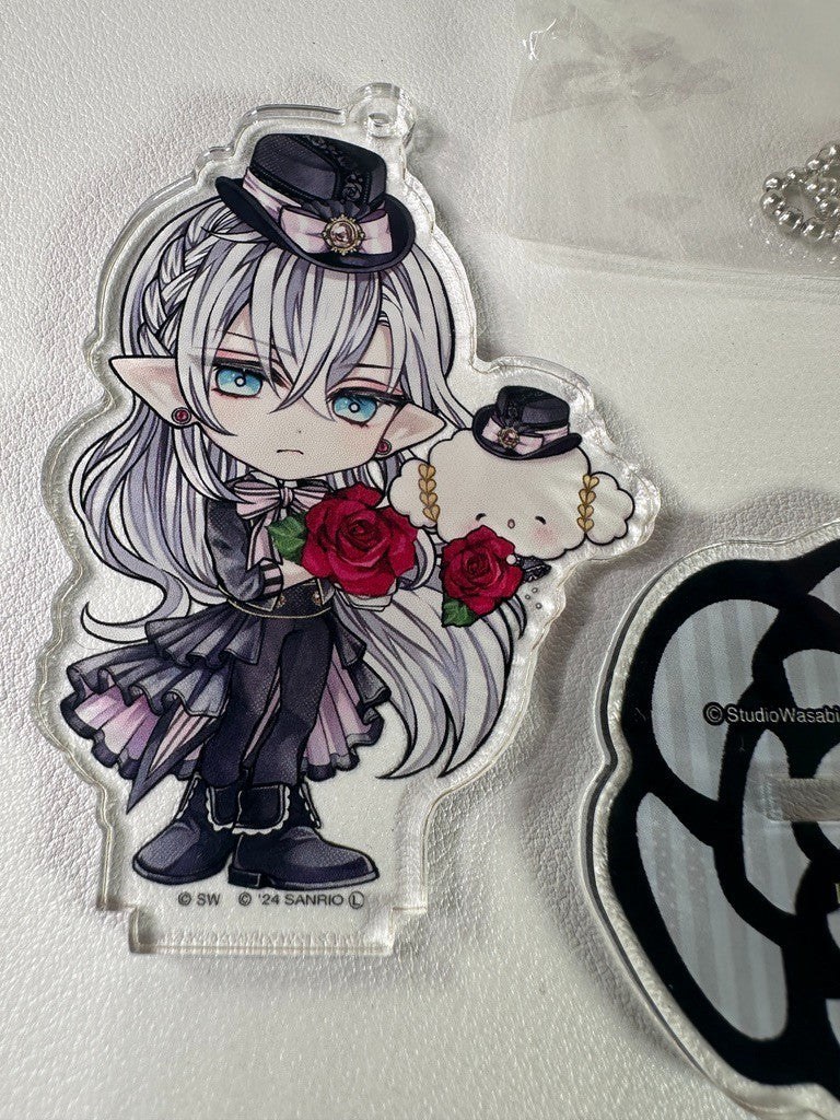 Devil Butler with Black Cat Sanrio Collaboration Acrylic Stand Shiro