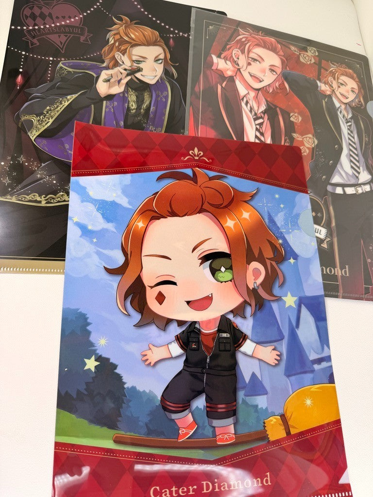 Twisted Wonderland Clear File Set Heartslabyul Cater Diamond