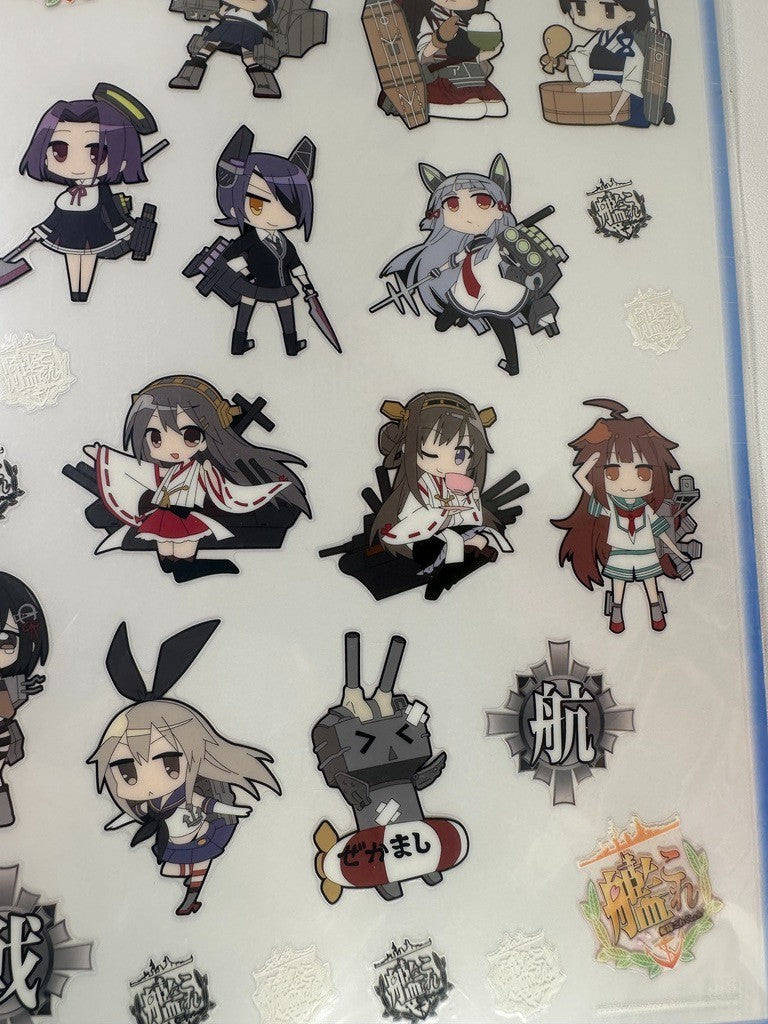 Kantai Collection Kancolle Cut Sticker Sheet Tatsuta Kuma Kaga Haruna Akagi