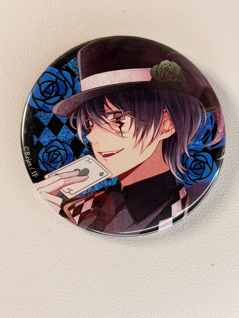 Diabolik Lovers Medium Can Badge Reiji Sakamaki Card